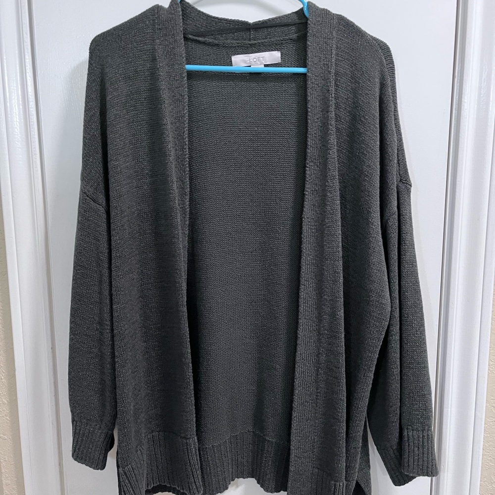 Cozy Green Open-Front Sweater
